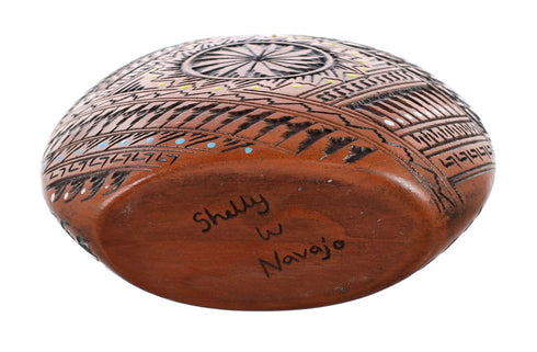 Hand Crafted Navajo Pot By Artist Shelly Watchman JX130399